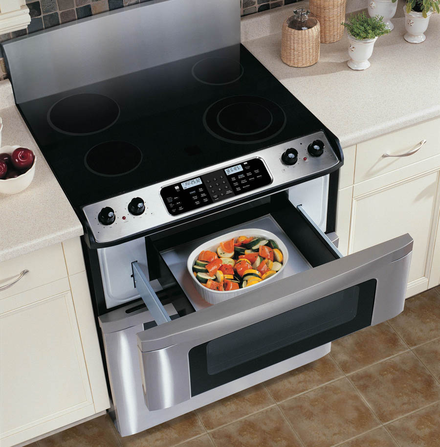 Sharp KB3401LS 30" Freestanding Electric Range with Microwave Drawer