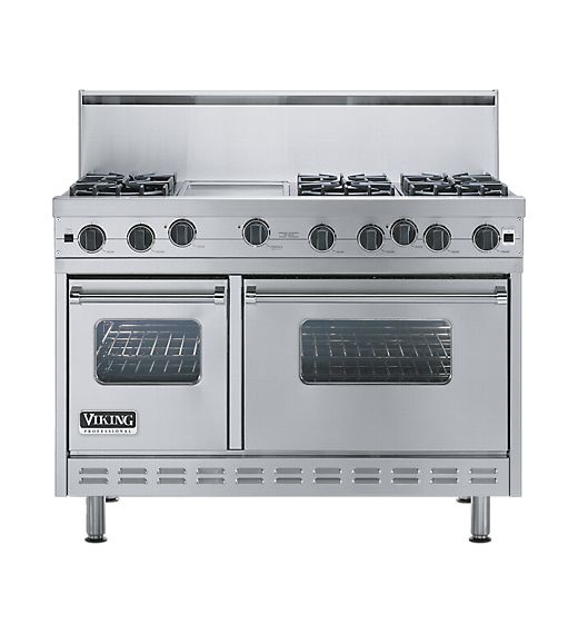 Viking VGSC4876GSS 48 Inch Pro-Style Gas Range with 6 VSH Pro Sealed