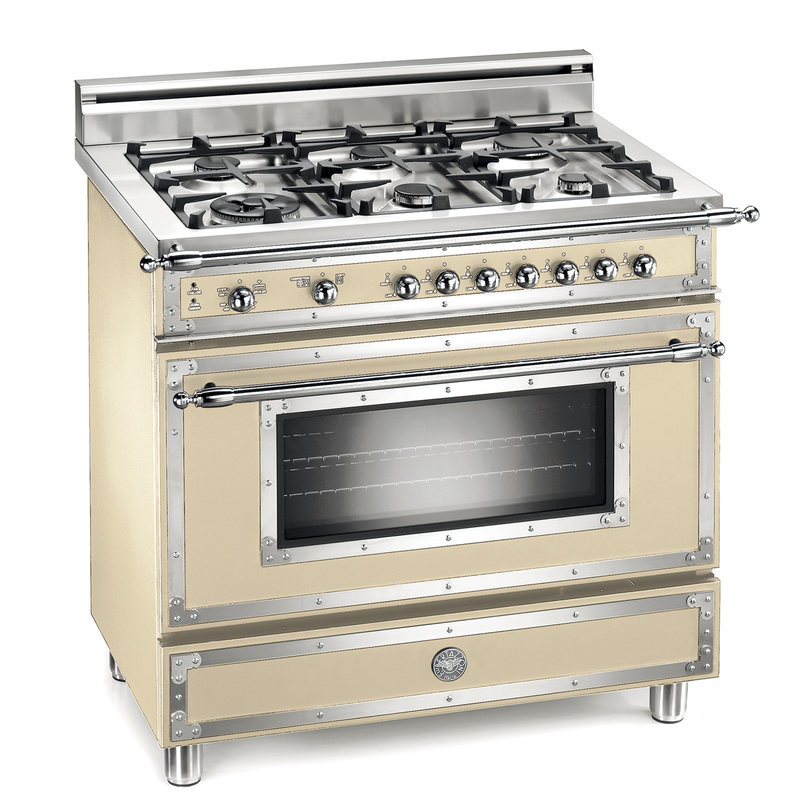 Bertazzoni H366GGVCR 36 Inch Traditional-Style Gas Range with 6 Sealed
