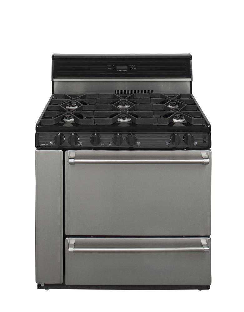 Premier P36S348BP 36 Inch Commercial Style Gas Range with 3.9 cu. ft
