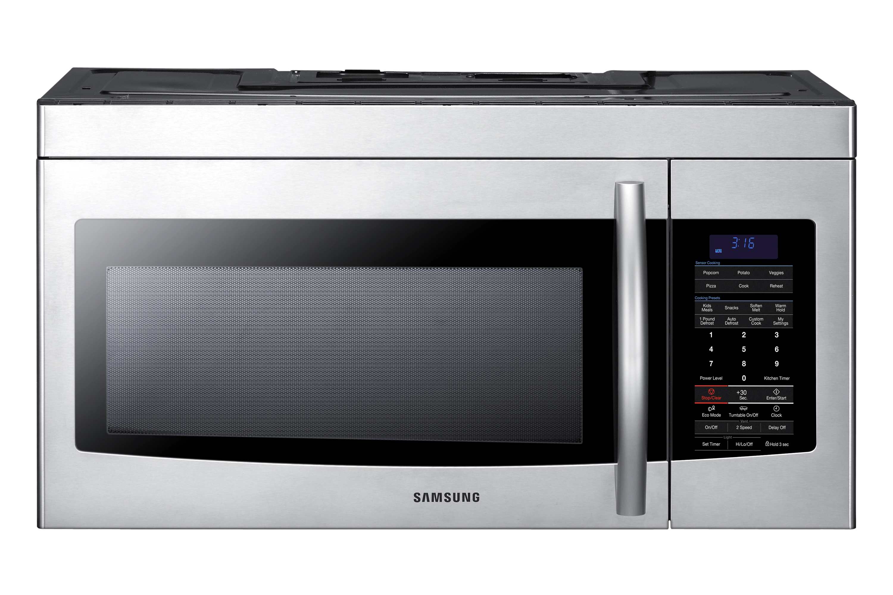 Samsung SMH1713S 1.7 cu. ft. OvertheRange Microwave Oven with 300 CFM Venting System, 2Stage