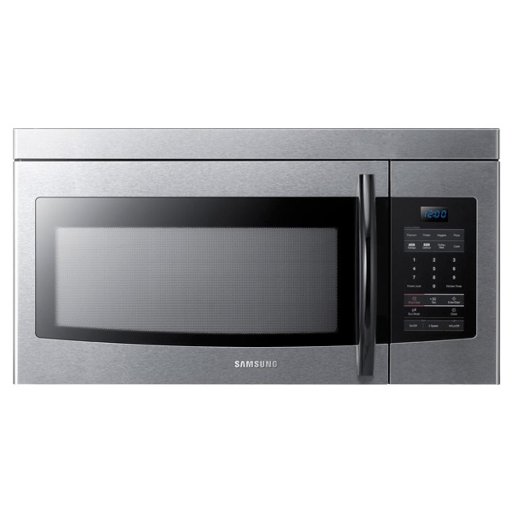 Samsung SMH1622S 1.6 cu. ft. OvertheRange Microwave with 300 CFM Ventilation, 1,000 Cooking