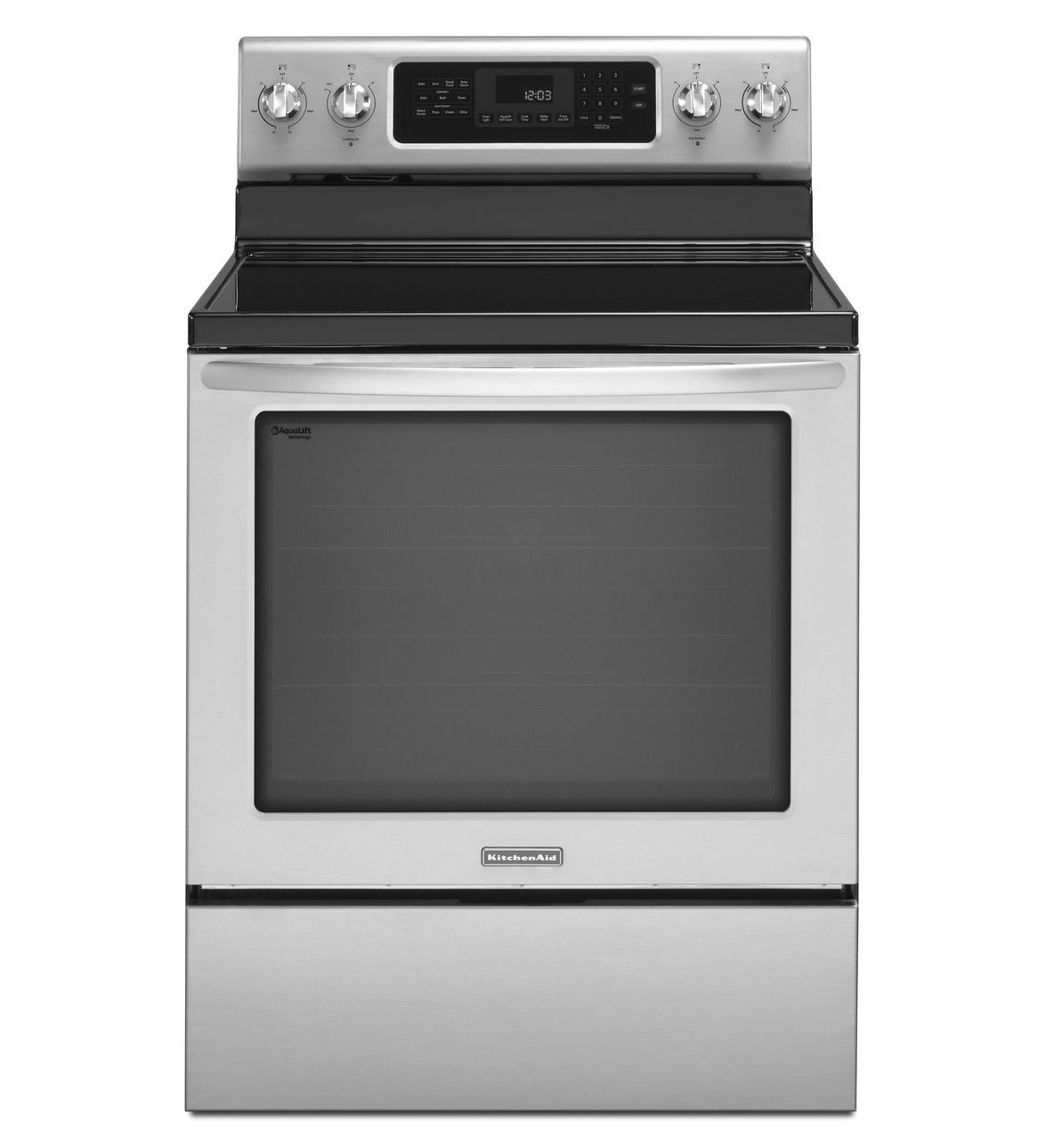 Kitchenaid KERS202BSS 30" Freestanding Electric Range with