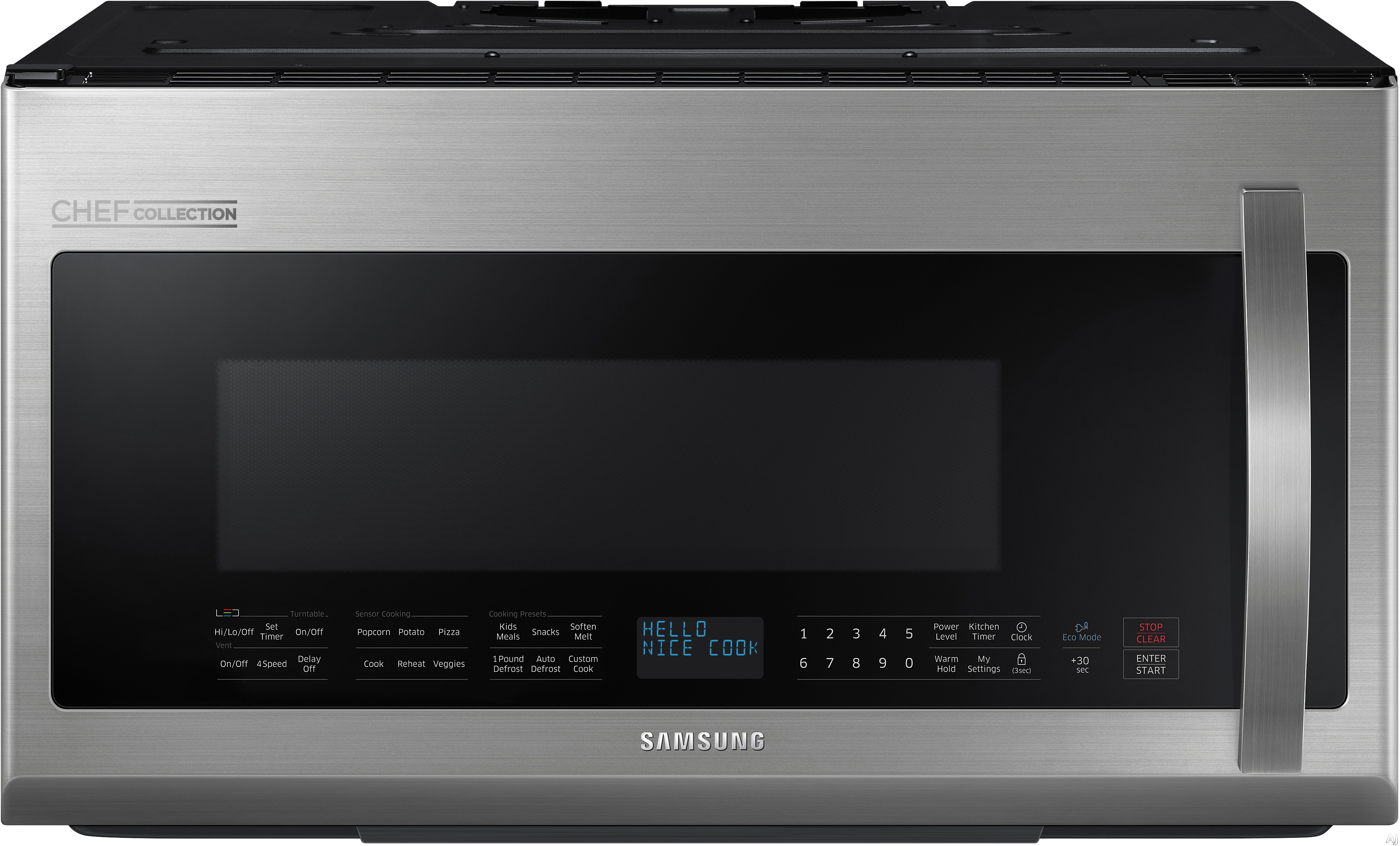Samsung ME21H9900AS 2.1 cu. ft. Over-the-Range Microwave Oven with 1000