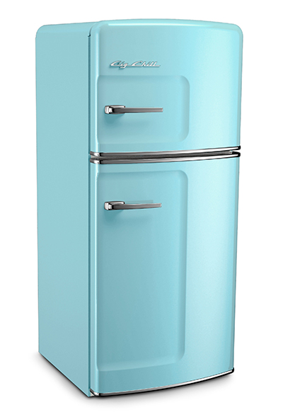 Een goede vriend hoog Het apparaat Big Chill 14TFBB 28 Inch, 14.4 cu.ft. Retro Top Freezer Refrigerator Beach  Blue