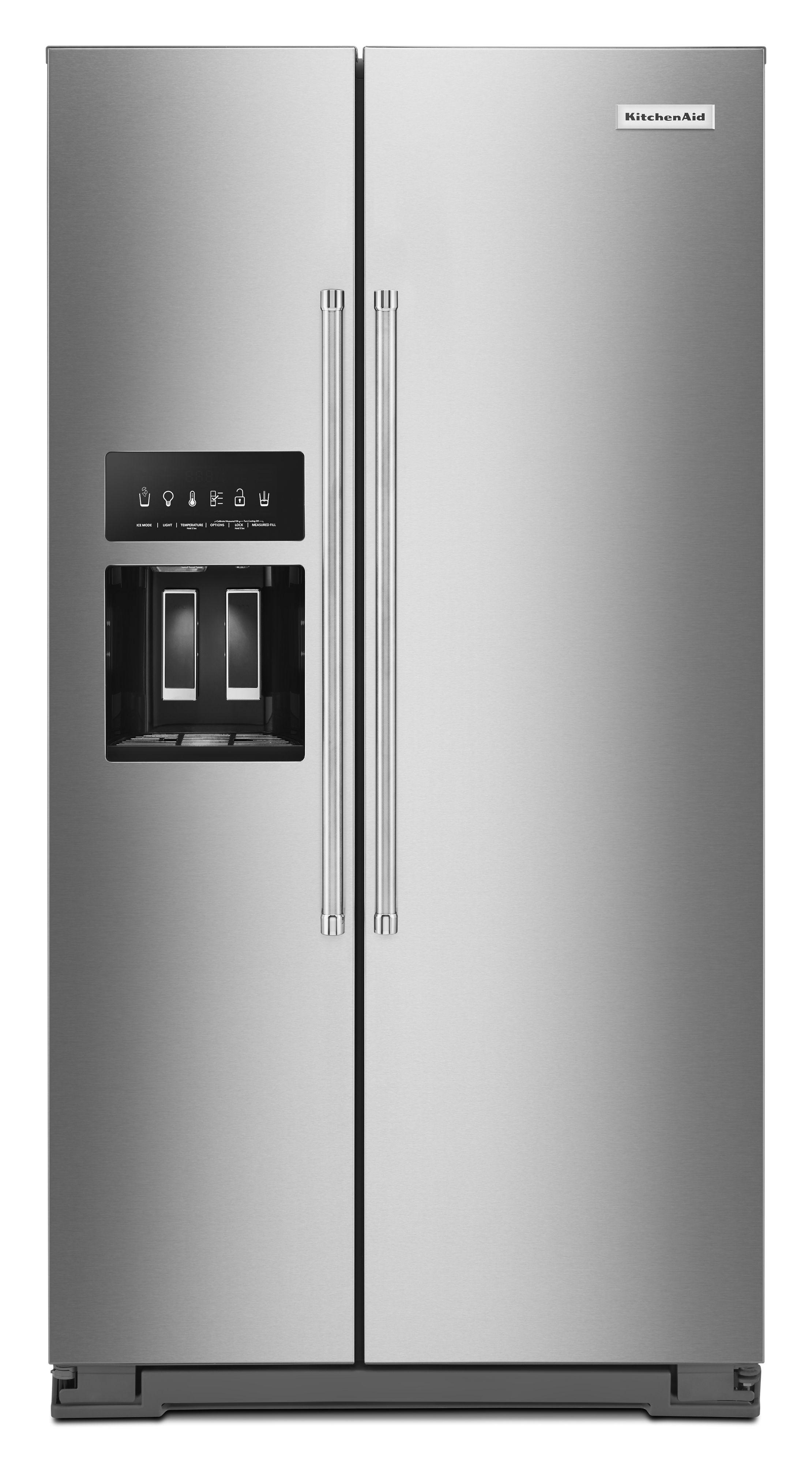 Kitchenaid KRSF705HPS 36 Inch, 24.8 Cu Ft. Side-by-side Refrigerator ...