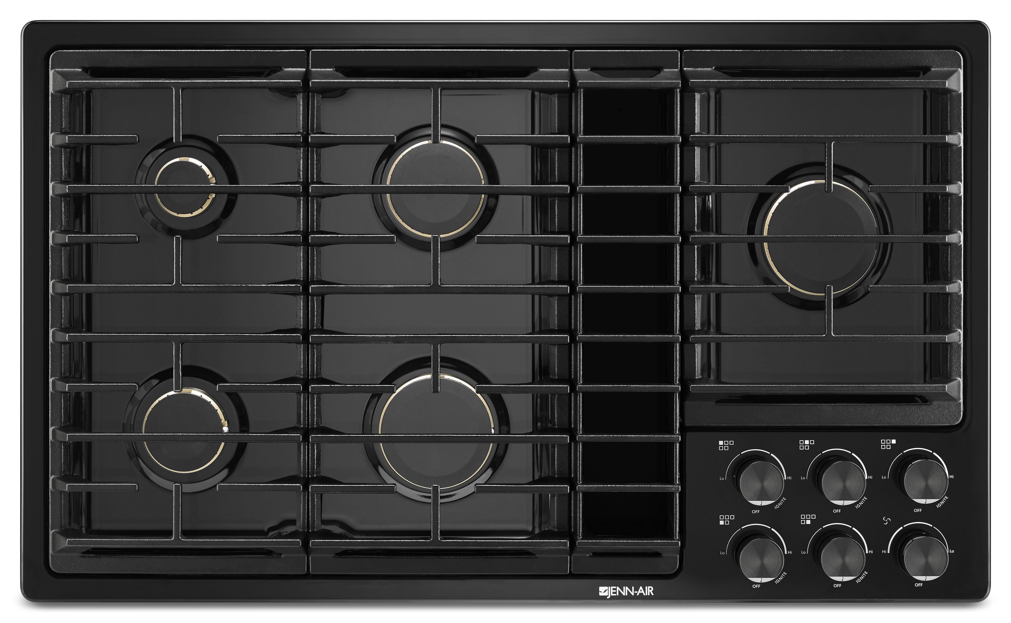 Jenn-air JGD3536GB 36 Inch Gas Downdraft Cooktop with 5 Sealed Burners