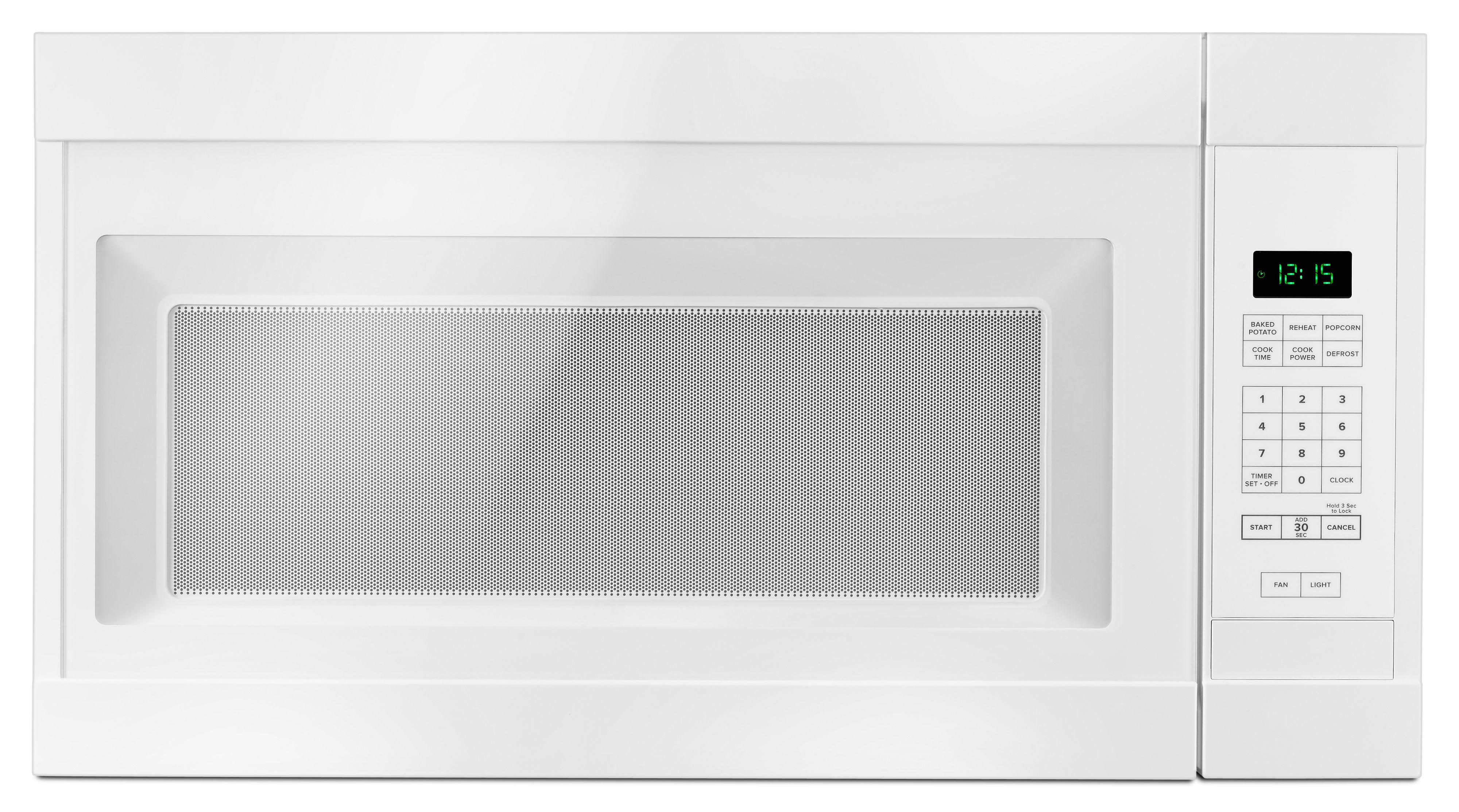 Amana AMV2307PFW 30 Inch Over the Range Microwave with Convertible Venting White
